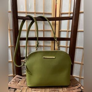 Steven Madden Dome Maggie Olive Green Crossbody Bag NWOT